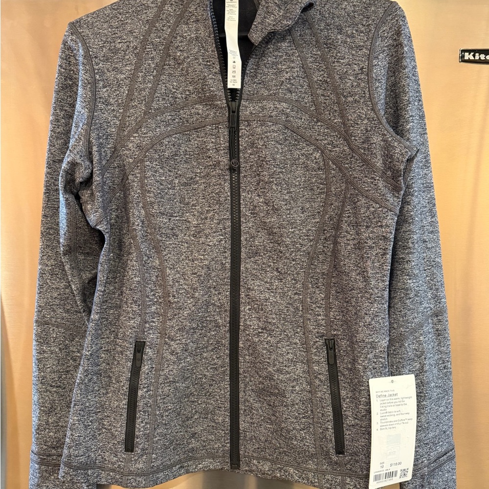 Lululemon Athletica Charcoal Zip-Up Jacket